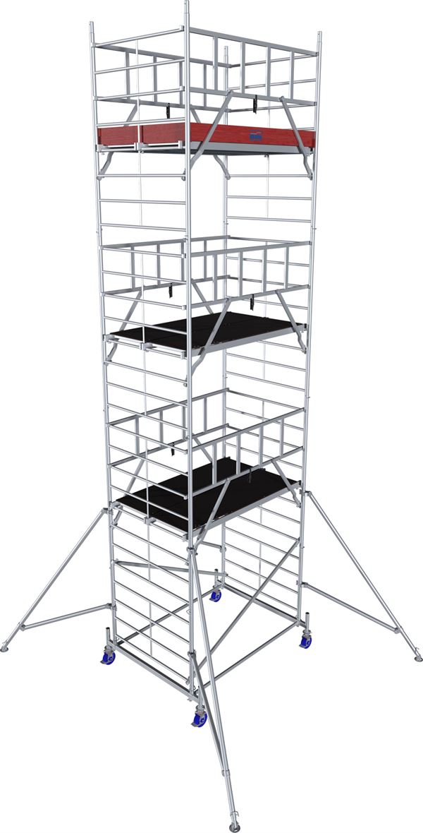 Alu-Rollgerüst KRAUSE® MONTO® PROTEC® XXL Breitaufbau 2,00x1,20m, AH= 8,30m, Z945150