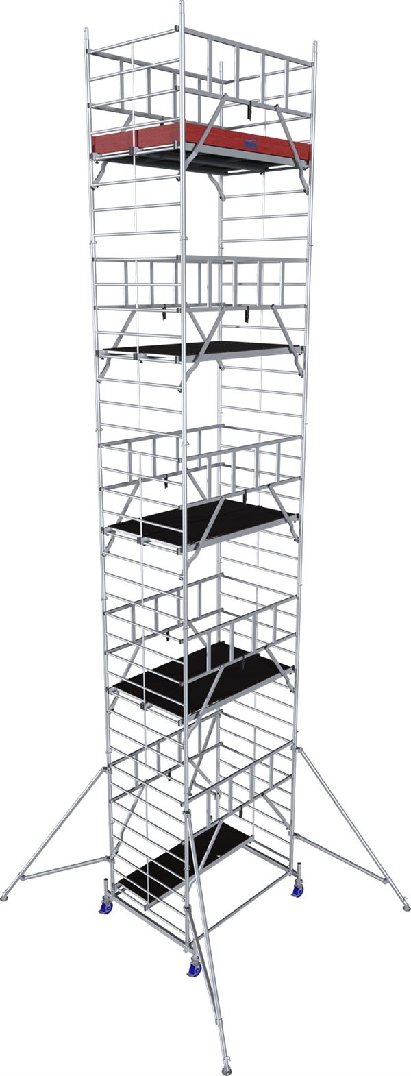 Alu-Rollgerüst KRAUSE® MONTO® PROTEC® XXL Breitaufbau 2,00x1,20m, AH= 11,30m, Z945181