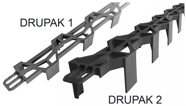 Distanţier DRUPAK 1, 20mm, fără PVC, 2 ml/bucată, îngropat, 100 ml/legătură, 60 legături/palet, ZDPF20200