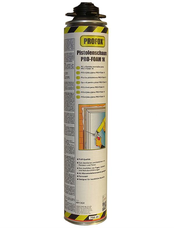 =§= Spuma pistol PRO-FOAM 1K 750ml 12buc/cutie 70cutii/pal, ZKR13GX